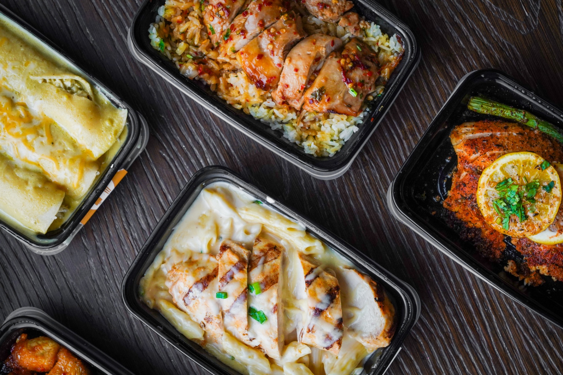 Fork to Fit prepared meals in grab-and-go meal prep containers
