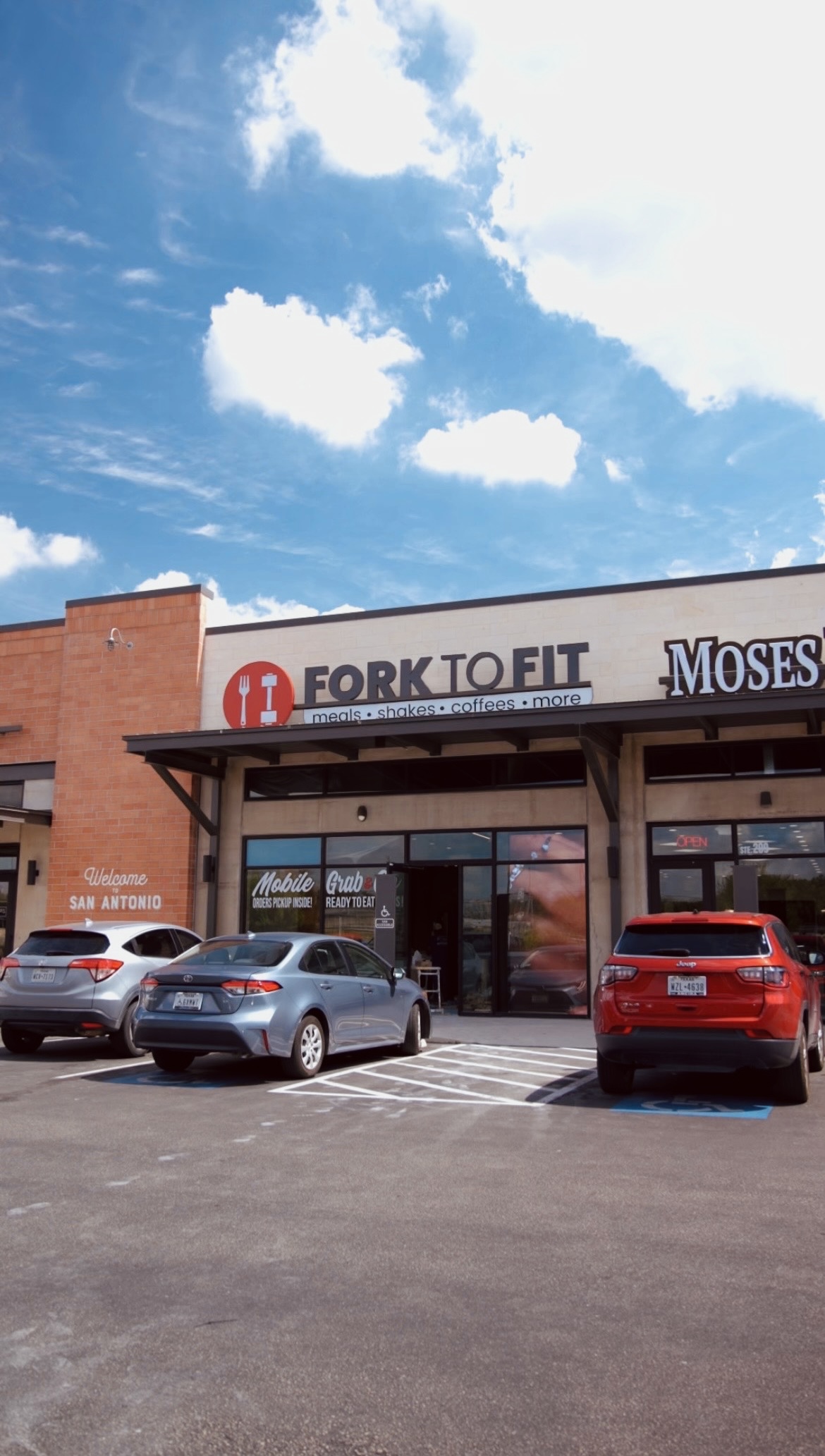 Fork to Fit storefront at Culebra in San Antonio